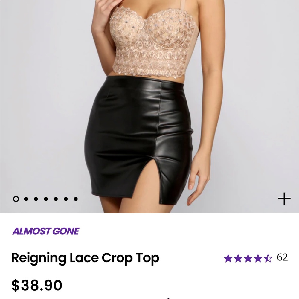 Crop gem top